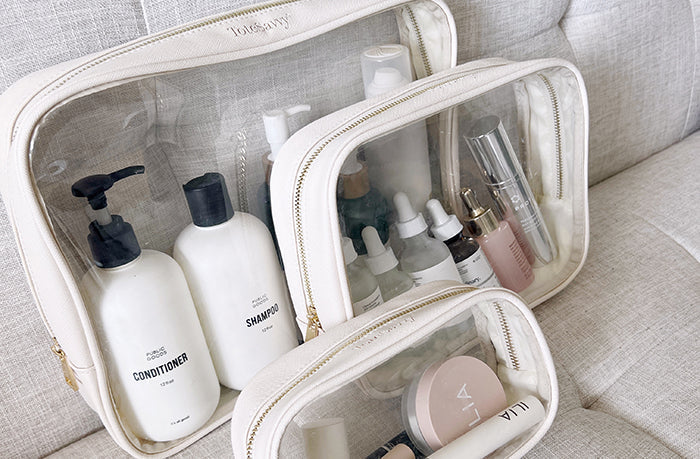 do i have to travel with a clear toiletry bag Away in Jet Black When you travel every ounce matters Carry-On Toiletry Bag | TSA