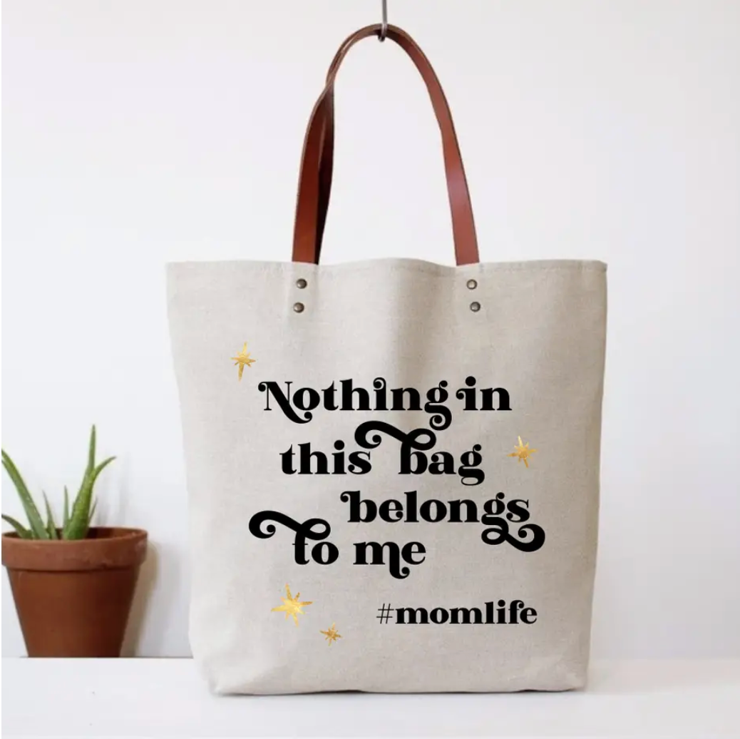 Nothing In This Bag Belongs To Me Tote Bag by Fun Club