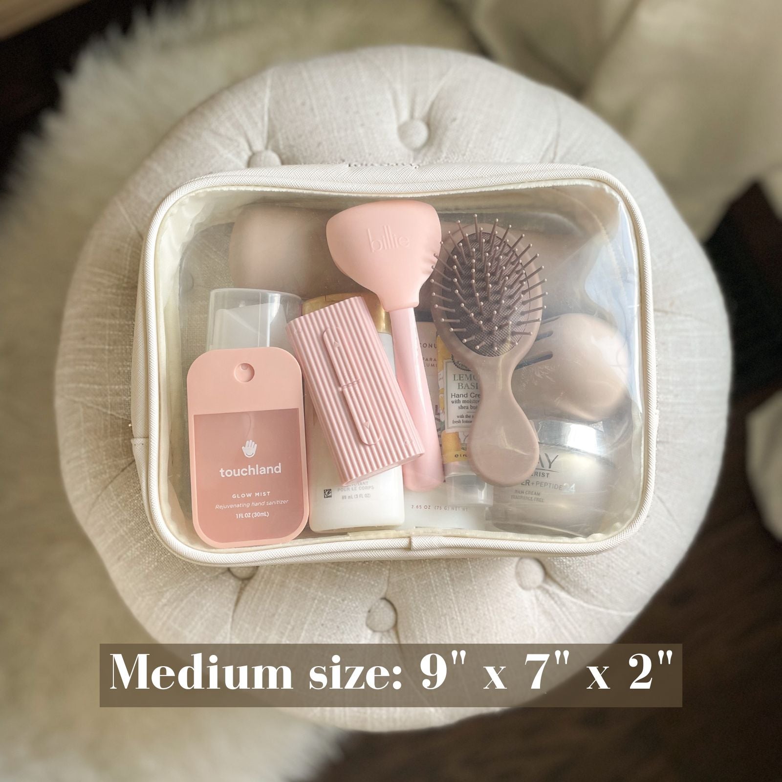 Clear Cosmetic & Travel Pouch Set – 3 Clear Organizer Bags – ToteSavvy