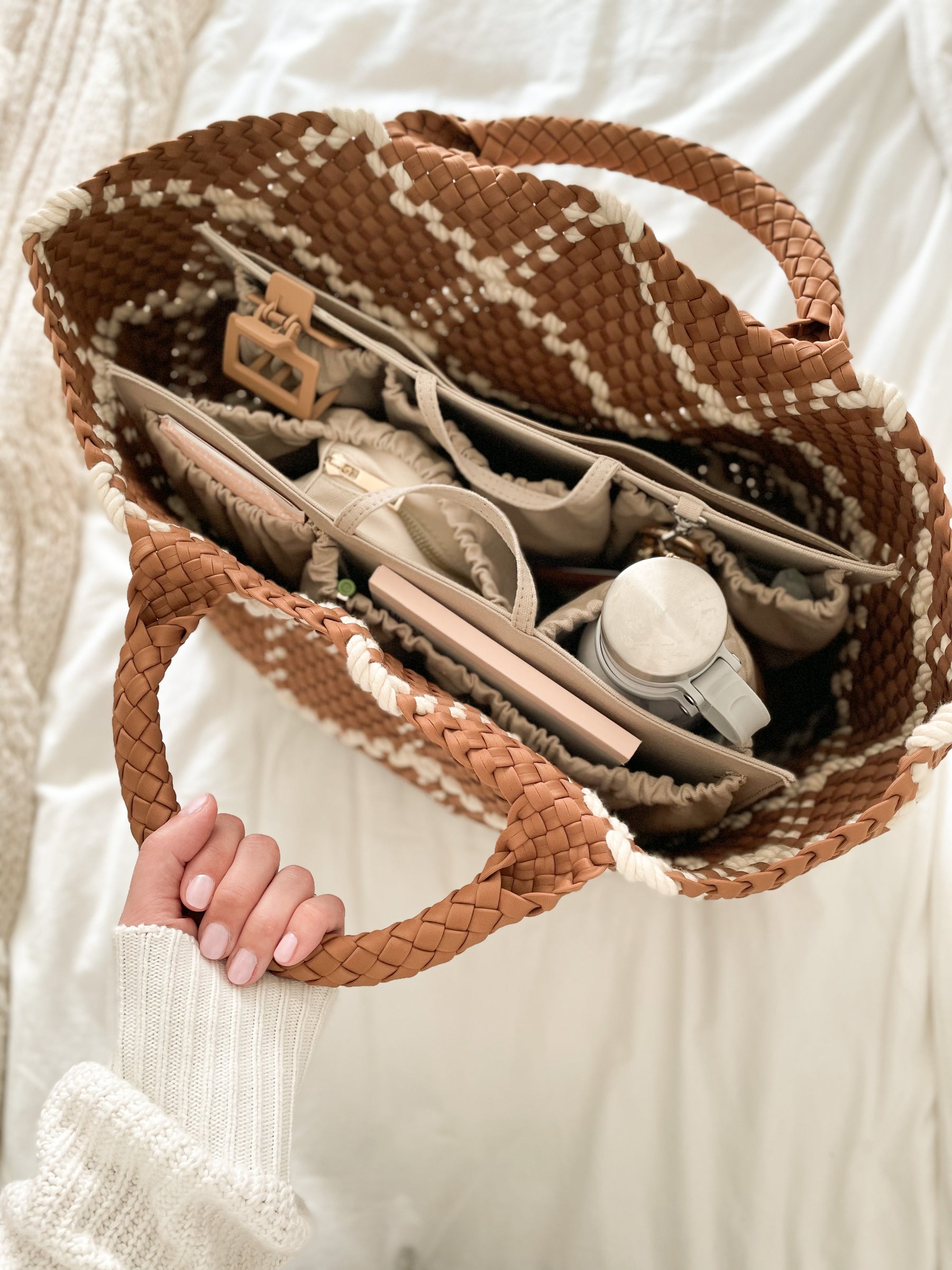 ToteSavvy Deluxe Bag Organizer Merlot