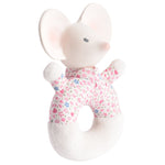 Meiya the Mouse - Soft Rattle & Teether with Organic Natural Rubber Head