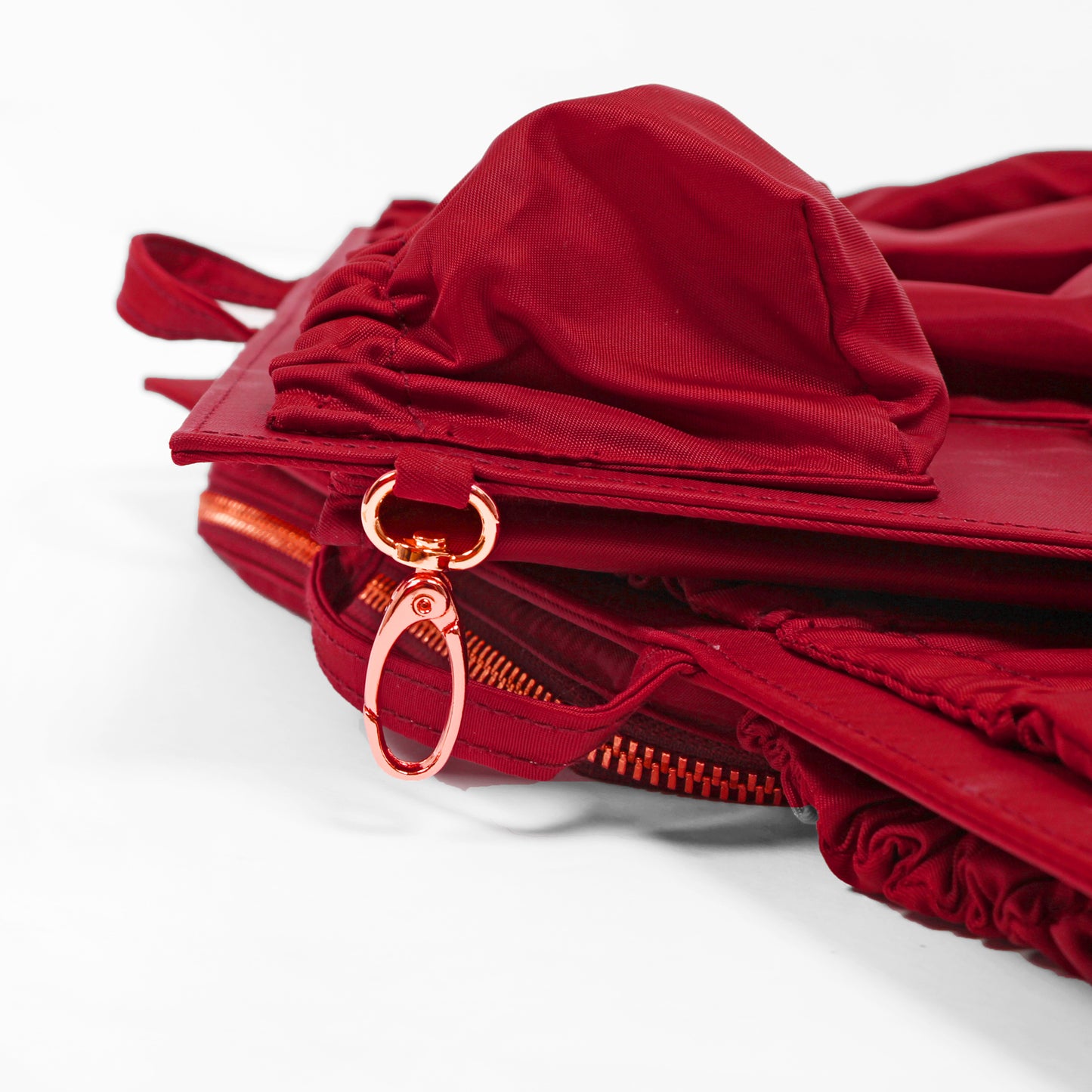 ToteSavvy Deluxe work bag organizer with rose gold hardware