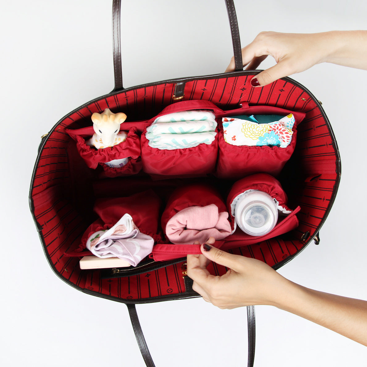 Diaper Extra Large Purse Organizer for Louis Vuitton Neverful 