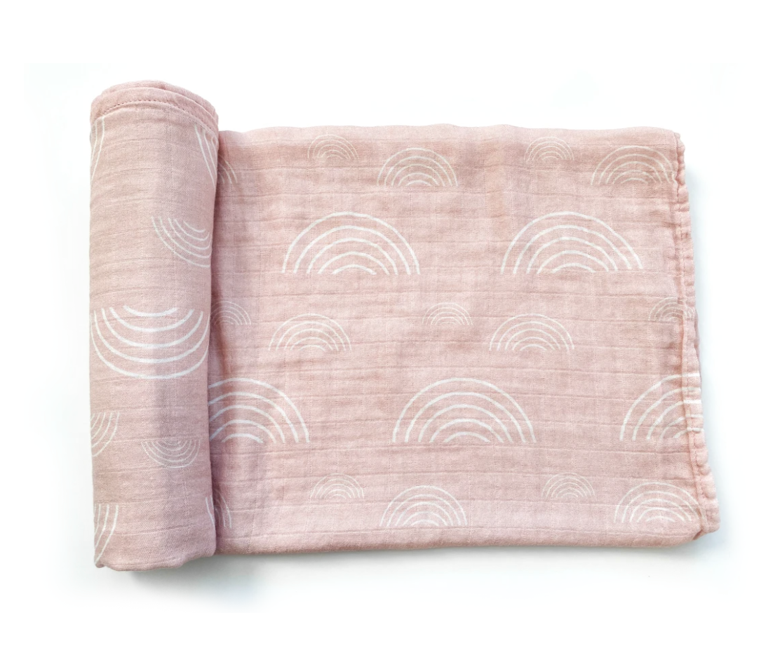 Blush Rainbow Swaddle